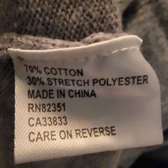 Shu Shu Womens Gray Knitted Long Sleeve Button Front Peplum Sweater Size Small - Picture 7 of 9